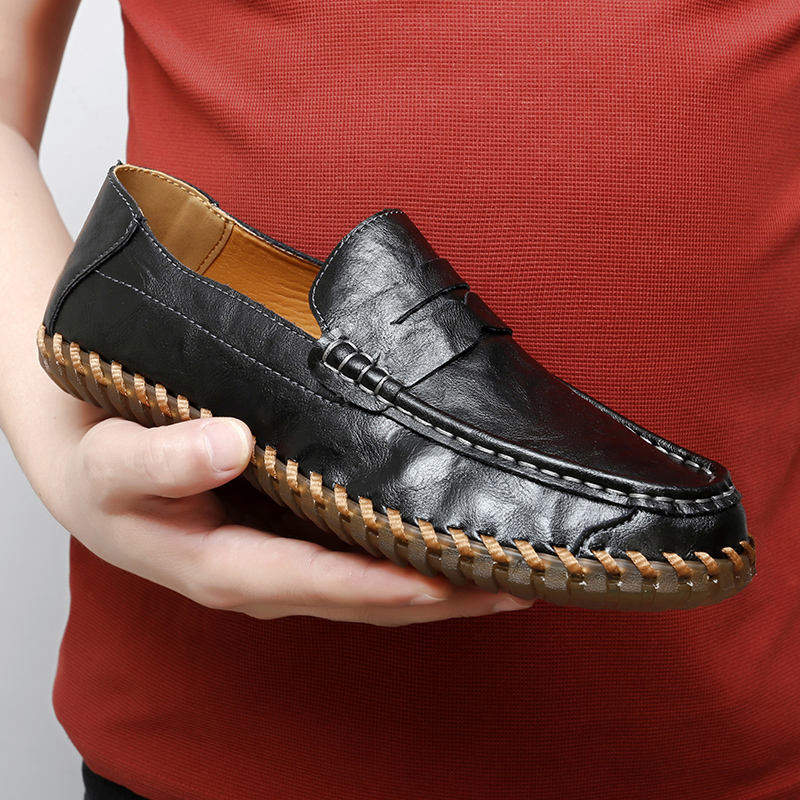 Latest Design Moccasins Walking Casual Loafers Comfortable Cook Original Genuine Leather Shoes for Men