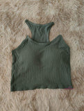 Summer Sexy Daily Outfit Sleeveless Chest Top Transparent Shoulder Strap Seamless Vest Casual Vest Crop Top for Women