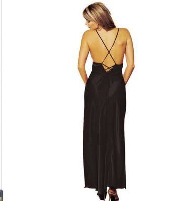 Best-selling Foreign Trade European and American Style Sexy Silk Maxi Dresses Pajama Maxi Dresses and Lingerie Sets