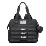 Camo Black Diaper Backpack for Dad and Mom, Father's Bag for Hospital with DADDY BAG Imprint, Baby Care Diaper Backpack - Zeprah