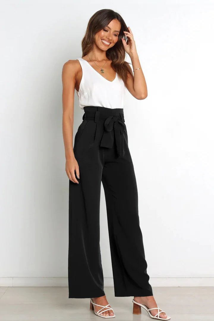 Casual Comfortable Trousers Wide Leg Ladies Work Suit Pants - Zeprah