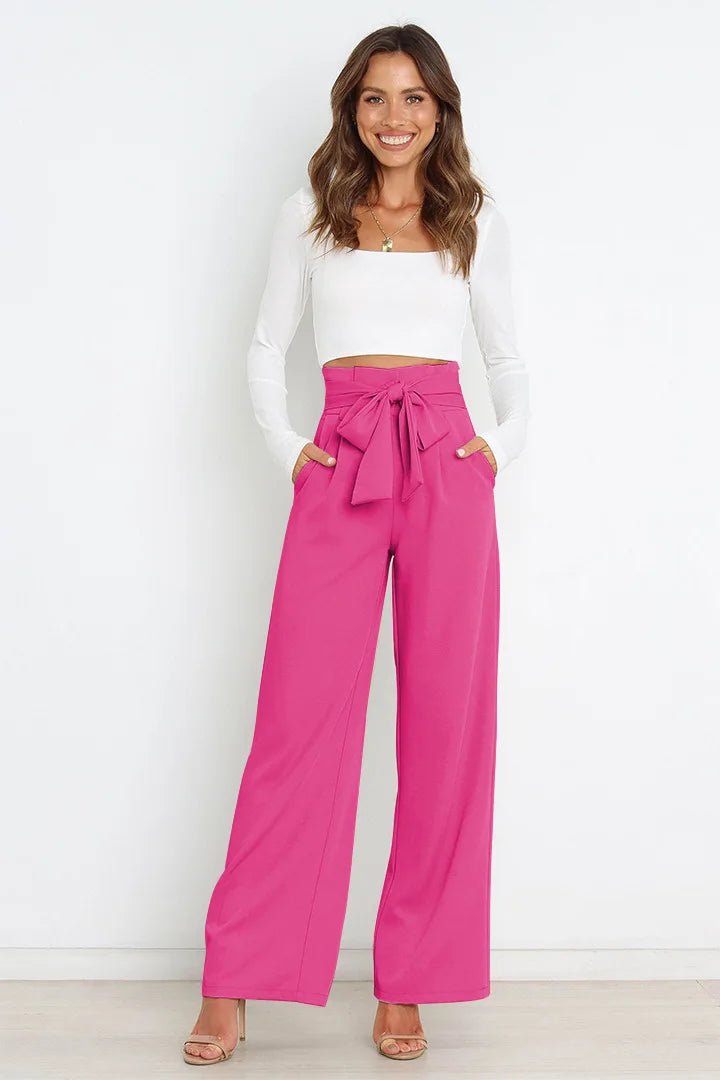 Casual Comfortable Trousers Wide Leg Ladies Work Suit Pants - Zeprah