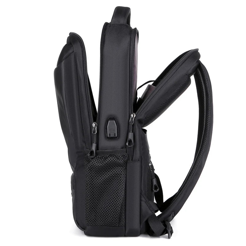 Casual Oxford Material Large Capacity USB Charger Laptop Backpack Waterproof for Business - Zeprah