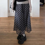 Casual Style Women's Knee - Length Chiffon Ruched Skirt Lightweight Breathable Knit Loose Fit Lengthening Design - Zeprah