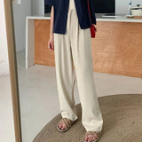 Casual Wide - Leg Trousers Popular Fashionable Trousers Simple Suit Pants - Zeprah
