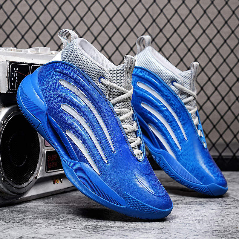 Professional Men High Top Outdoor Sports Sneakers Blank Leather Women Boys Basketball Shoes