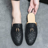 Glitters Shining Upper Cool Design Casual Shoes Summer Outdoor Classic Durable Fashion Casual Half Shoes for Men