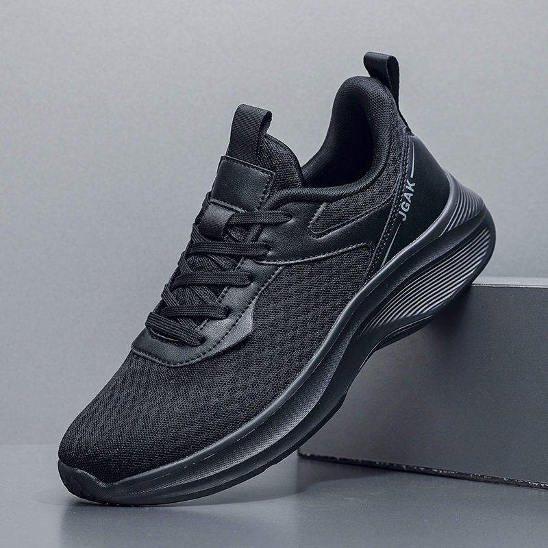 Mens Casual Walking Mesh Athletic Trainers Cushioned Responsive Midsole Flexible Running Shoes