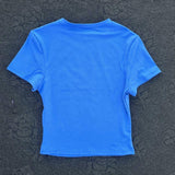 Women's Crew Neck Slim Fit Quick Dry Workout Crop Top T-shirt Yoga Short Sleeve Tummy Control Bodycon Slimming T-shirt
