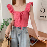 Women's Summer Sleeveless Candy Crop Top Women's Camisoles