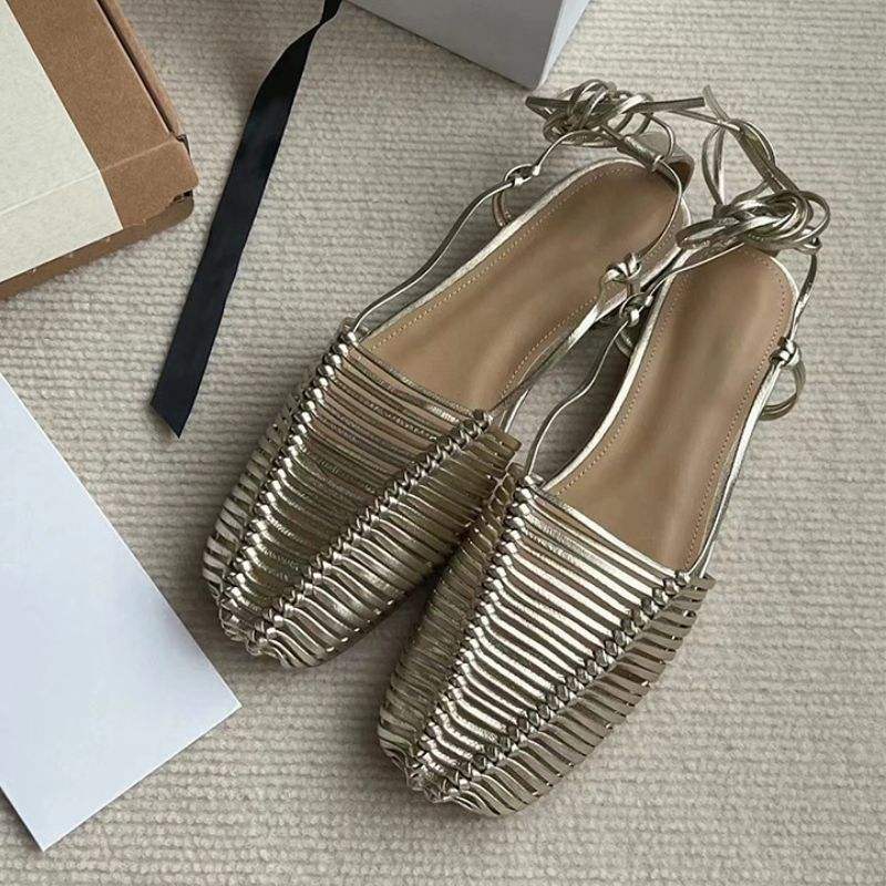 Handmade Women's Rope Slides Sandals with Ankle Strap - Trendy, Comfortable, Cute Summer Zapatos