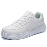 All Black White Sports Shoes Microfiber Leather Upper and Breathable Lining Sneakers