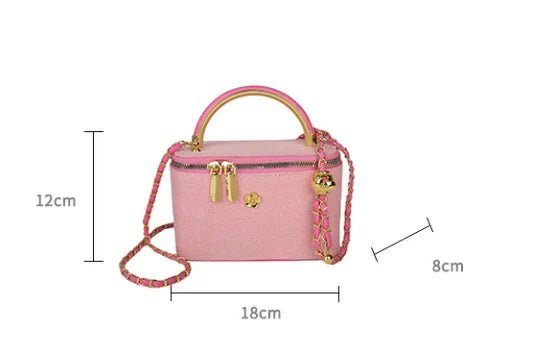 Chain Handbags Box Designer Shoulder Bags Small Top Handle Women's Handbags Luxury Purses - Zeprah