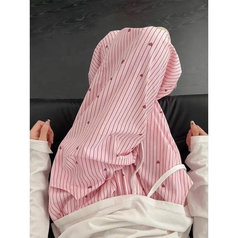 Cheap Women's Wide Leg Pants Women's Striped Spring and Autumn Loose Lazy Style Long Pants - Zeprah