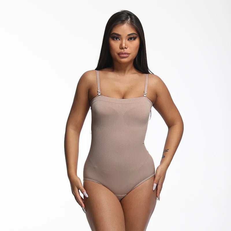 Close - fitting Bodysuit Triangle Breasted Waistcoat Tube Top Suspender Bodysuit - Zeprah