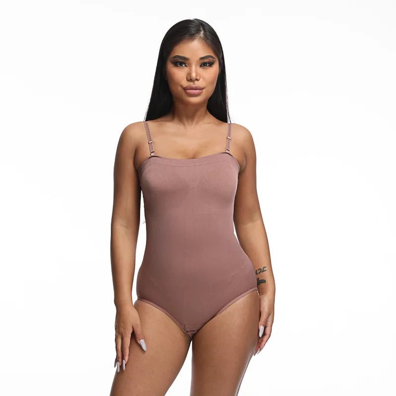 Close - fitting Bodysuit Triangle Breasted Waistcoat Tube Top Suspender Bodysuit - Zeprah