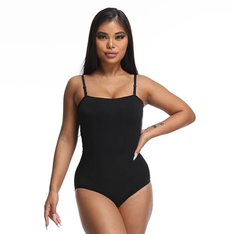 Close - fitting Bodysuit Triangle Breasted Waistcoat Tube Top Suspender Bodysuit - Zeprah