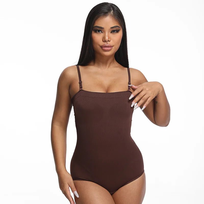 Close - fitting Bodysuit Triangle Breasted Waistcoat Tube Top Suspender Bodysuit - Zeprah