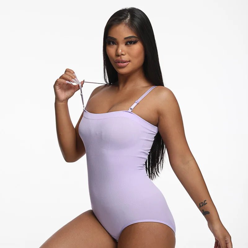 Close - fitting Bodysuit Triangle Breasted Waistcoat Tube Top Suspender Bodysuit - Zeprah