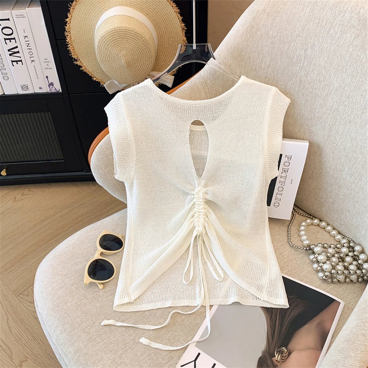 Cool Short Sleeve T-shirt Knitted Tops for Women Popular Women's T-shirts - Zeprah