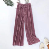 Cool Wide - Leg Trousers High - waisted Figure - hugging Pants Casual Slacks - Zeprah