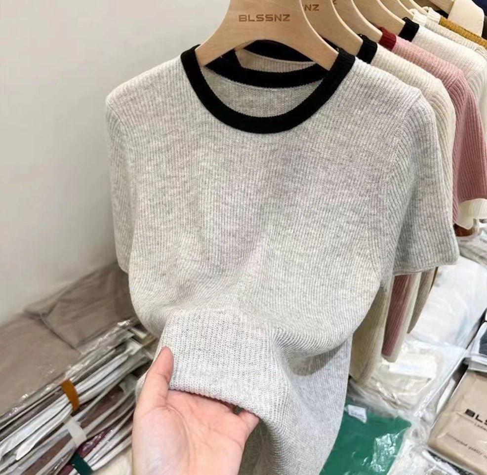 Cool Women's Clothing Workout Hot - selling Tops for Women Solid Short - Sleeved Tee - Zeprah