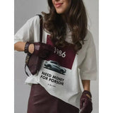 Cotton Graphic Tee Best - selling Loose - fit T-shirt New Design Going Out Tops - Zeprah