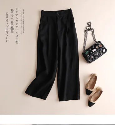 Cotton & Linen Wide - Leg Women's Pants Thin Casual Loose Women's Professional Pants - Zeprah