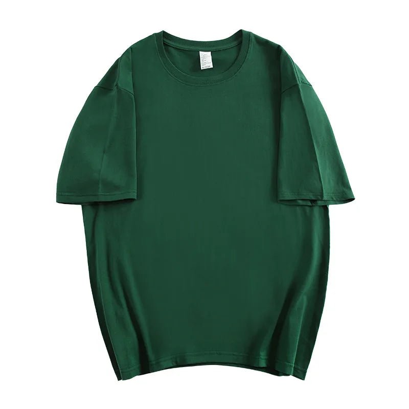 Cotton T-shirt Solid Cotton T-shirt Casual Short - sleeved T-shirt - Zeprah