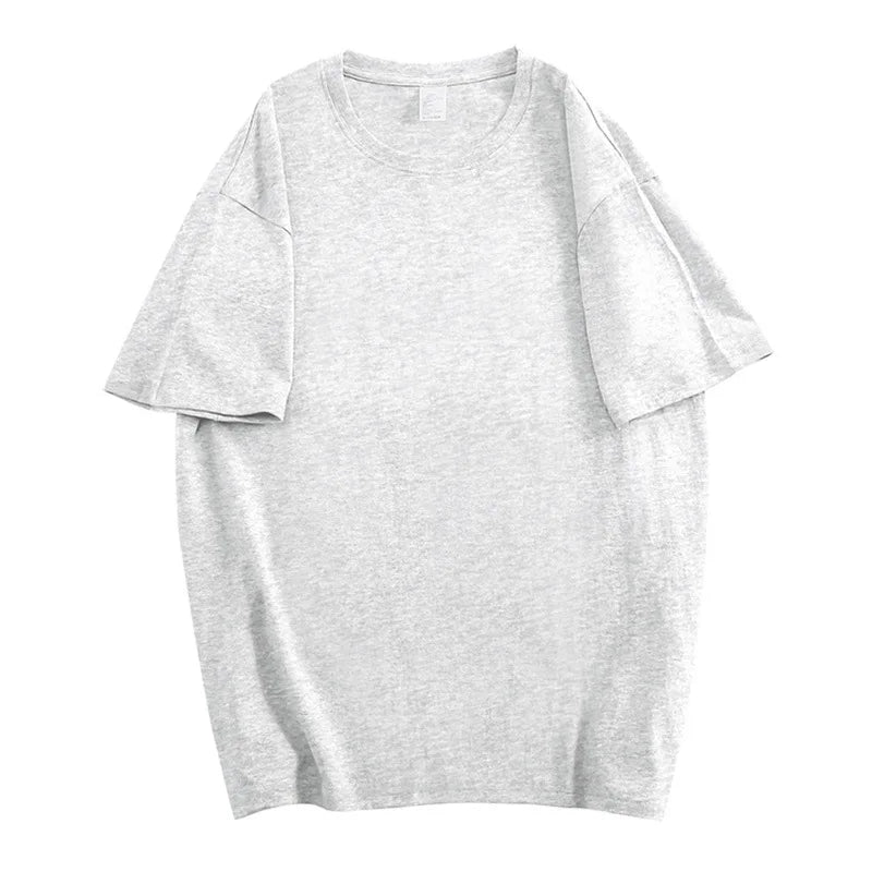 Cotton T-shirt Solid Cotton T-shirt Casual Short - sleeved T-shirt - Zeprah