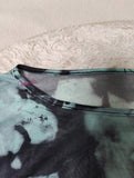 Tie-dye Base Shirt Mesh Drawing Rope Long Sleeve Base Shirt Versatile Chiffon Shirt