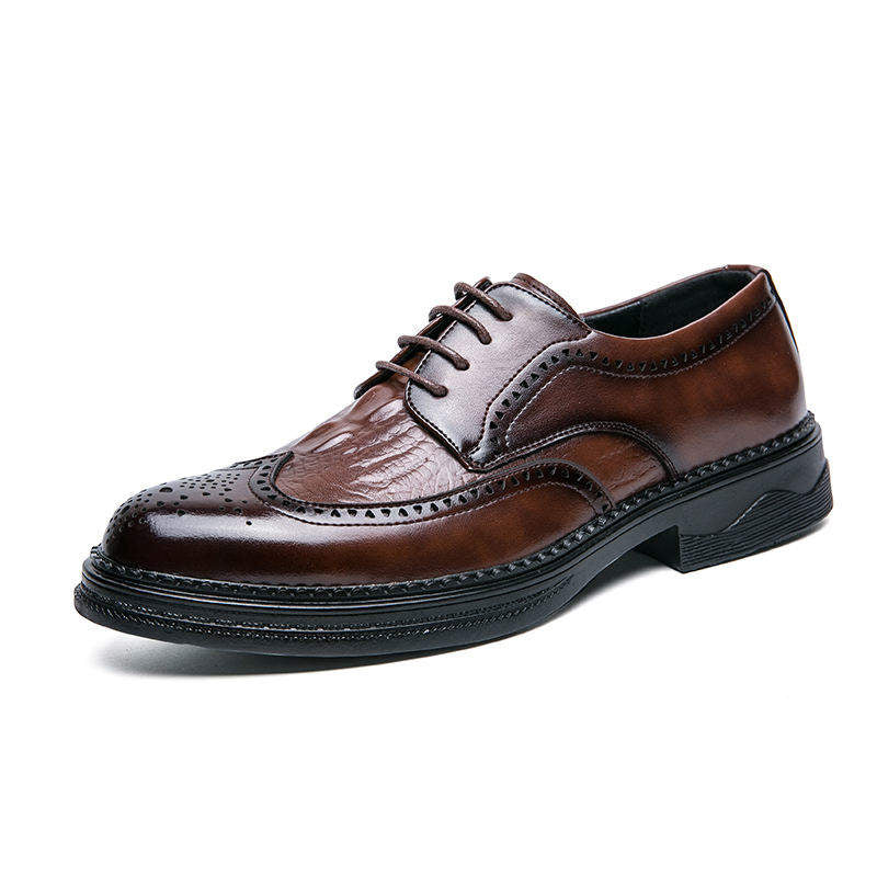 Wedding Formal Shoes Durable Fashion Lace up Classic Pointed Toe Men Dress Shoes Oxfords