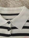 Knitted Short Sleeve T-shirt Simple T-shirt Versatile Graphic Tee
