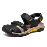 Best Grade Pure Full Grain Leather Material Durable Structure Comfortable Summer Genuine Leather Sandals for Men