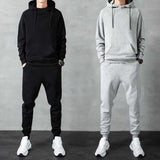 Two-piece Autumn Thin Men's Sports Suit Hoodie Top and Jogger Pants Sweat Pants Sweat Casual Men's Suit