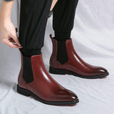 Chelsea Boots Comfortable Handsome Durable Ankle Men Red Bottom Boots
