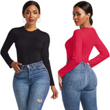 Long Sleeve Women's Bodysuit Exquisite T-shirt Design for Fashion Conscious Women Bodysuit
