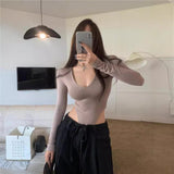 Oblique Shoulder Bodysuit Solid Slim-fit One-piece Top Hollow Out Jumpsuit