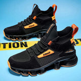 High Top Ankle Support Breathable Sock Athletic Sports Sneakers with Durable Leather Toe Cap & Exceptional Shock Absorption Sole