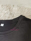 Printed Long Sleeve T-shirt Loose-fit Long-sleeved Top Unique Long Sleeve Short Top