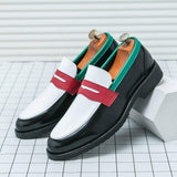 Pointed Toe Moccasins Casual Men Slip on Durable Hot Selling Handmade Classic Penny Loafer Dress Shoes