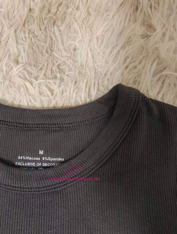 European and American Style Spice Girls Solid Color Slim-Fit Slimming Shirt Simple Round Neck Short-Sleeved T-Shirt
