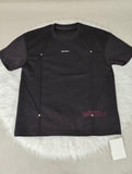2026 Summer Men's Deconstructed T-shirt Button Detail Oversized Streetwear Short Sleeve Tee