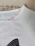 3XL 4XL 5XL Plus Size T-shirt Embroidered butterfly Short-sleeved T-shirt Summer New Loose Slimming Drop-shoulder T-shirt