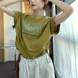 Design Sense Short - sleeved T-shirt Women's Summer Graphic tee Irregular Niche New Chic Loose Short Top - Zeprah