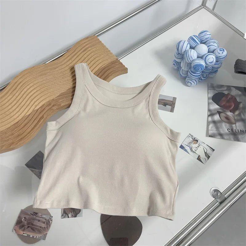 Dropshipping Products Wirefree Cotton Workout Bralettes Cami Bra Tank Tops With Pads - Zeprah