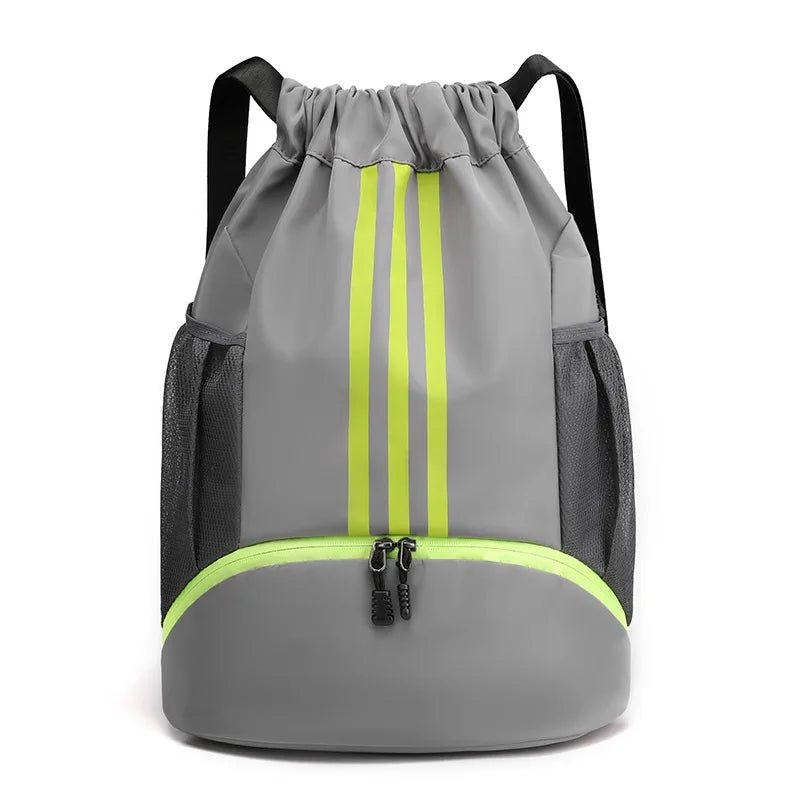 Dry Wet Separation Drawstring Backpack with Polyester Lining for Sports Professional Men's Basketball Gym Drawstring Bag - Zeprah