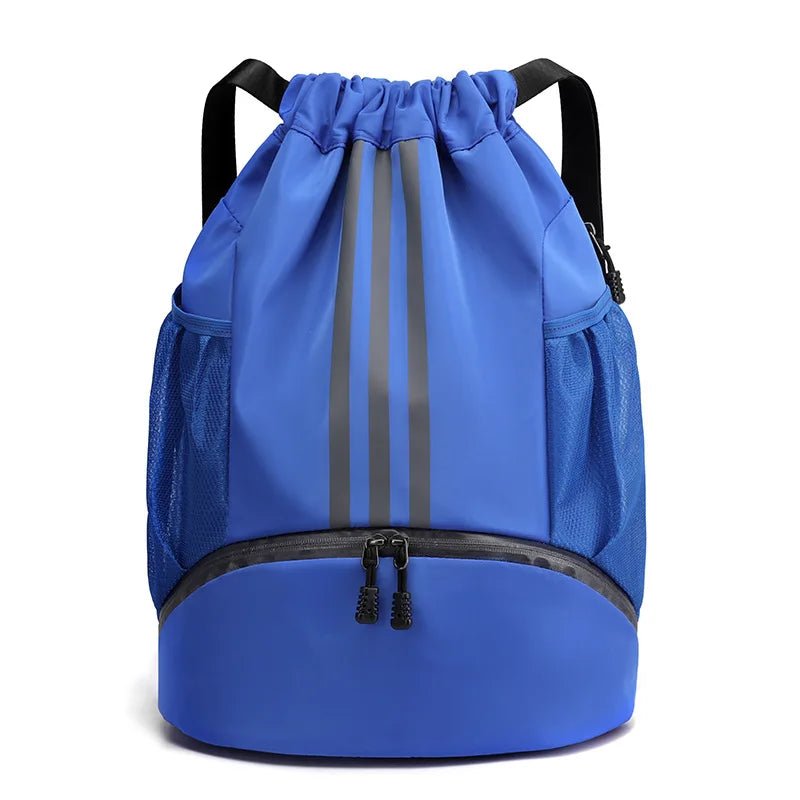 Dry Wet Separation Drawstring Backpack with Polyester Lining for Sports Professional Men's Basketball Gym Drawstring Bag - Zeprah