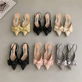 Chic European Summer Flat Sandals for Women - Silk/PU Slippers