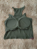 Summer Sexy Daily Outfit Sleeveless Chest Top Transparent Shoulder Strap Seamless Vest Casual Vest Crop Top for Women